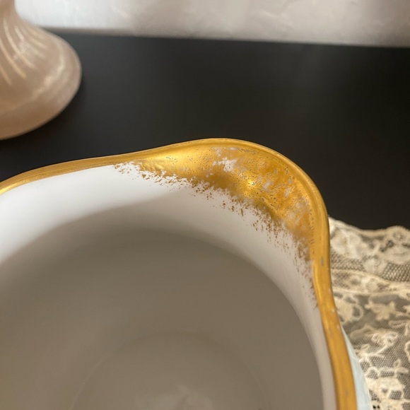 Rare Antique Limoges floral hand painted cider pitcher - Picture 6 of 10